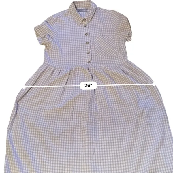 Urban‎ Outfitters Laila Seersucker Midi Dress Womens M Pink Gingham Cottagecore - Image 10
