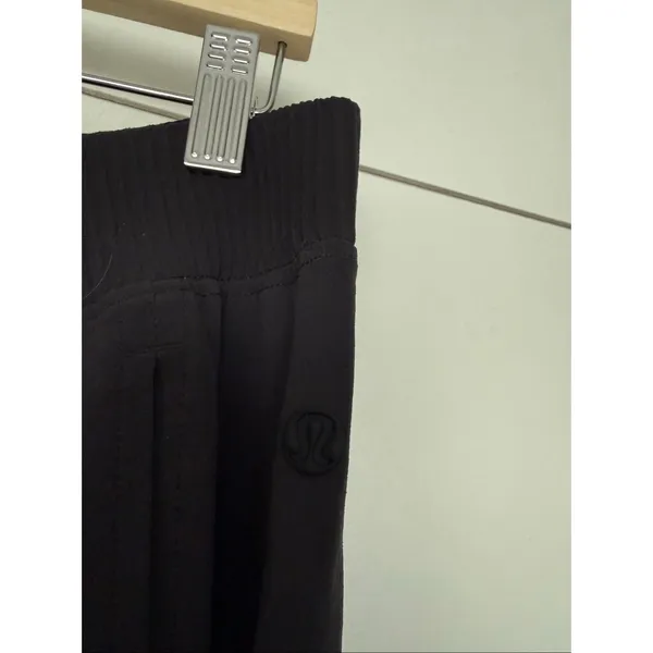Lululemon Women’s XL Black Wide Leg Woven High Rise Pants Pull On - Image 4