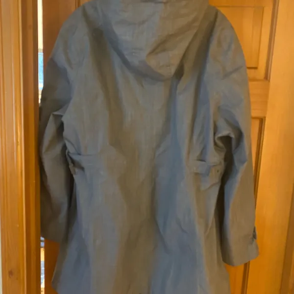 Kirkland Signature Grey Hooded Trench Coat - Image 5