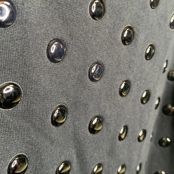 Juicy Couture Sleeveless Stud Embellished Black Shift Goth Punk Dress W-935 Sz M - Image 3