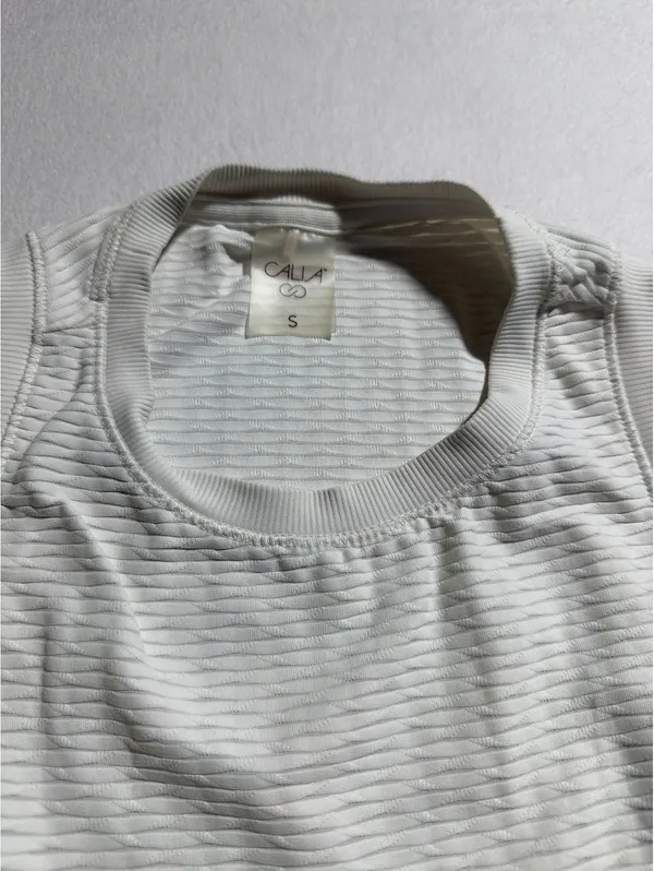 Calla Women's White Sleeveless Tank Top Size Small - Image 5