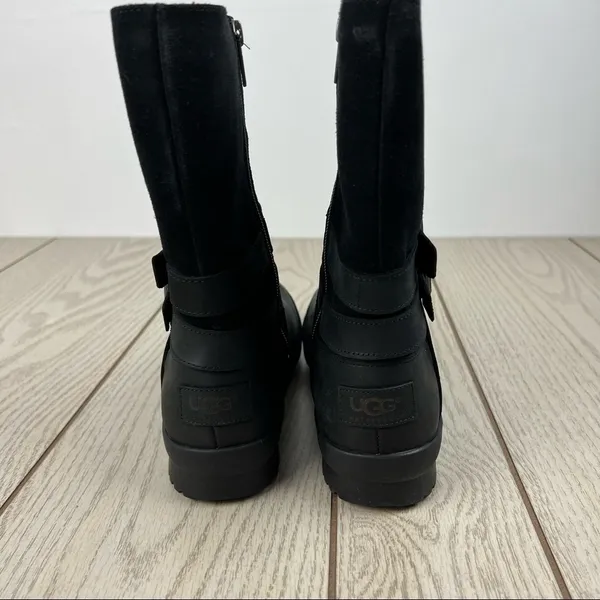 UGG Lorna Buckle Detailed Boots US6.5 Women's Black $190 - Image 7