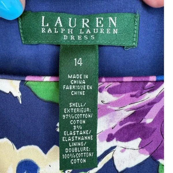 Lauren Ralph Lauren Women’s Floral Fit & Flare Dress‎ Size 14 Old Money Feminine - Image 3