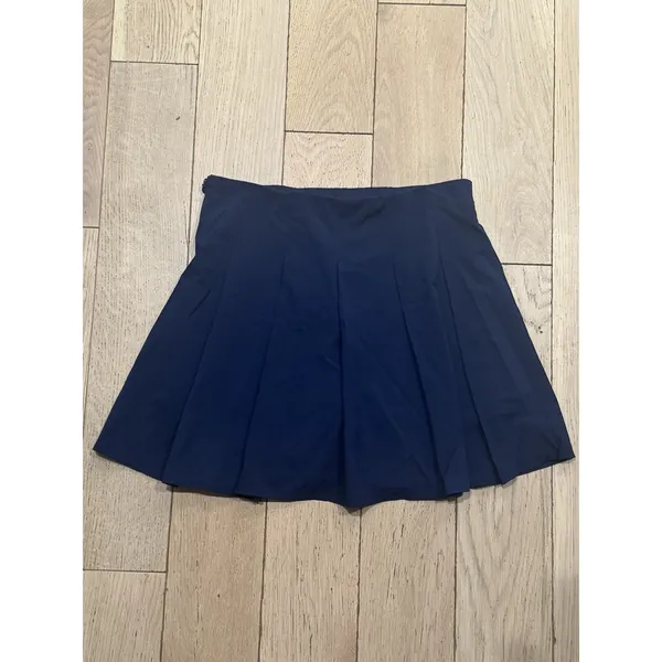 NEW JCrew Pleated Active Academic Preppy Skort Sz M Blue Performance Tennis‎ - Image 6