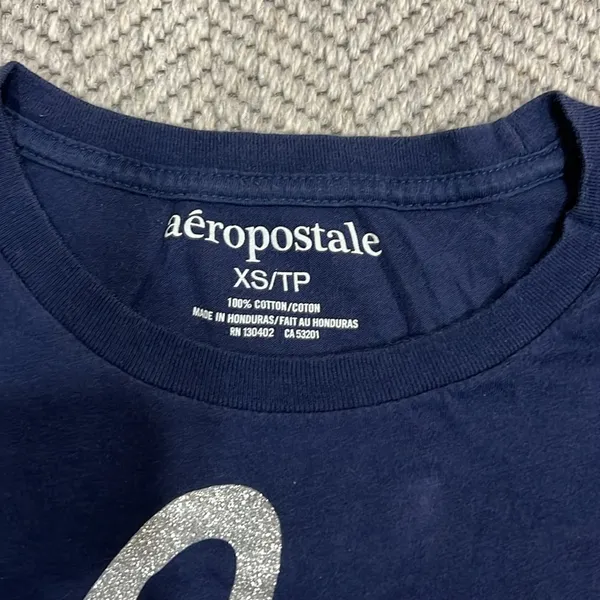 Aeropostale Navy Graphic Tee - Image 2