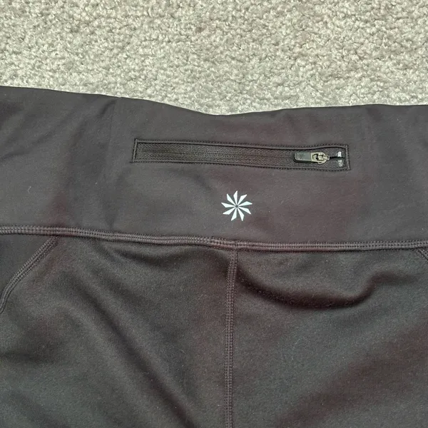 Athleta Women’s Black Running Leggings with a Reflective Details - Image 8