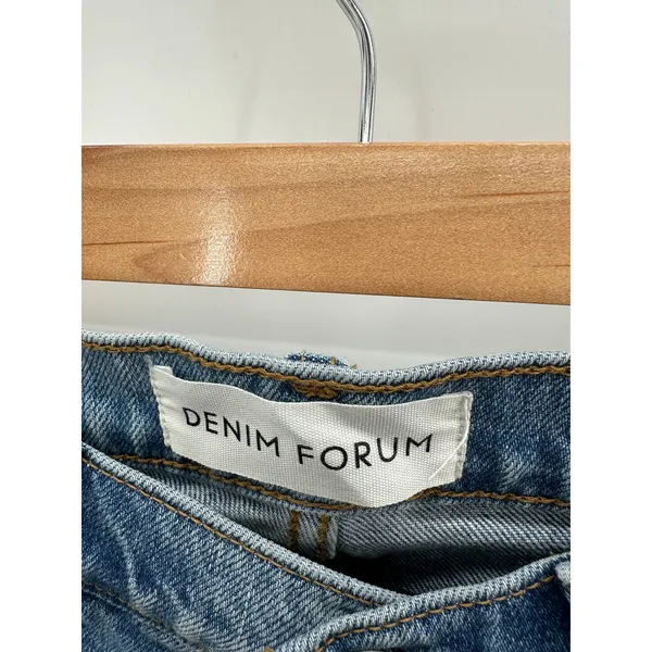 Denim Forum Womens The‎ Arlo High Rise Straight Denim Jenas Size 24 Button Fly - Image 6
