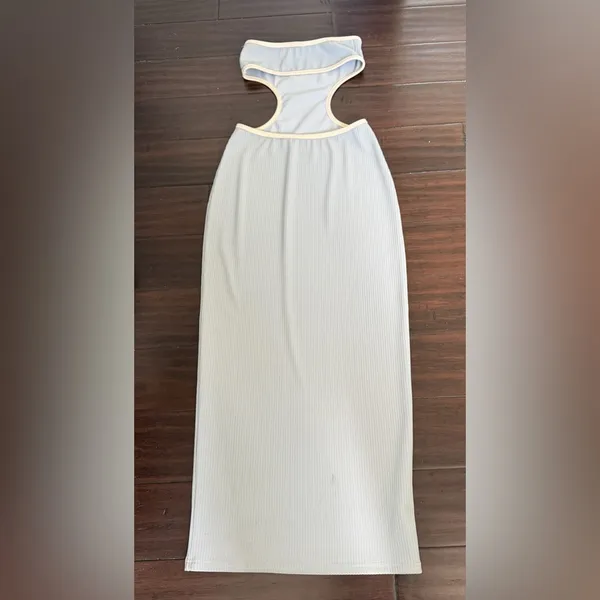 EDIKTED Michelle Cutout Rib Maxi Dress Women's Dress Small - Image 6
