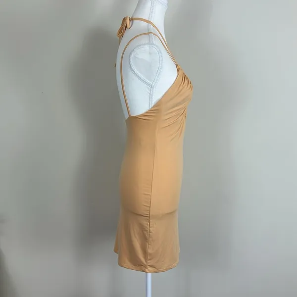 Abercrombie & Fitch‎ Peach Mini Dress Size XS - Image 2