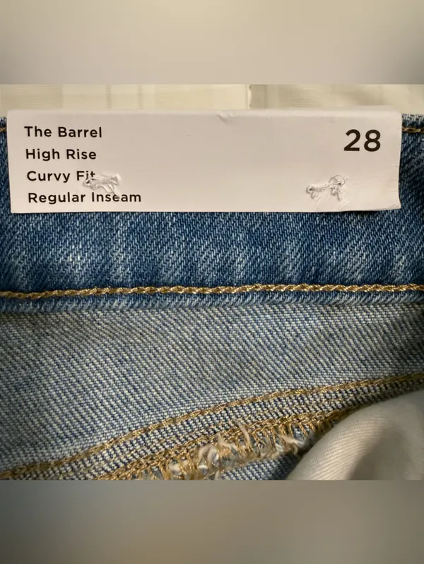 Loft The Barrel High Rise Curvy Fit NWT Size 28/6 - Image 4