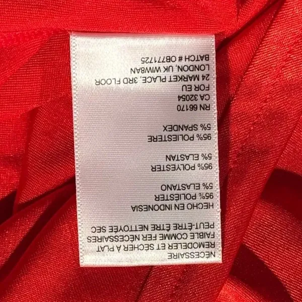 Urban Outfitters Babydoll Dress Y2K Empire Waist Romantic Boho Flowy Midi Red XS - Image 6