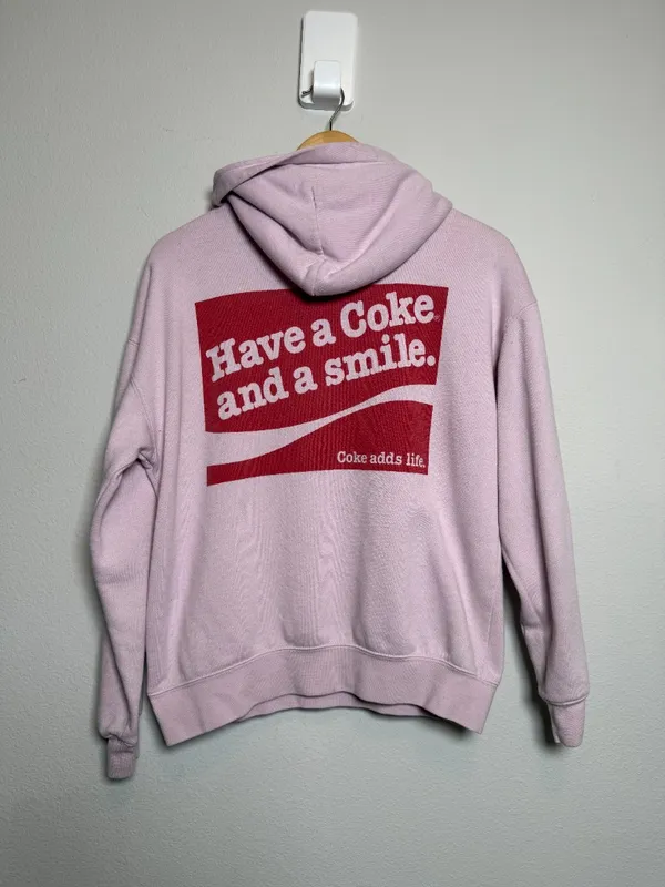 Pink Enjoy Coke Pull Over Hoodie  - Image 5