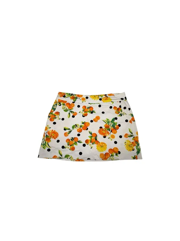 Zac & Rachel 22W Citrus Fruit Floral Polka Dot Pull On Skort Golf Resort Plus - Image 2