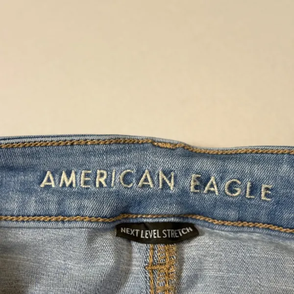 American‎ Eagle Next Level Stretch Skinny Jeans Light Wash Blue Womens 0 Regular - Image 7