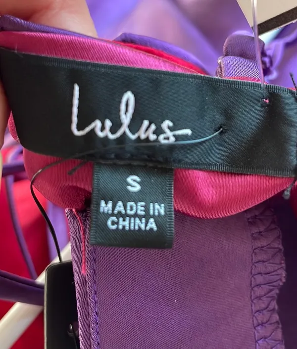 Lulu’s Pink Red And Purple Midi Dress - Image 4