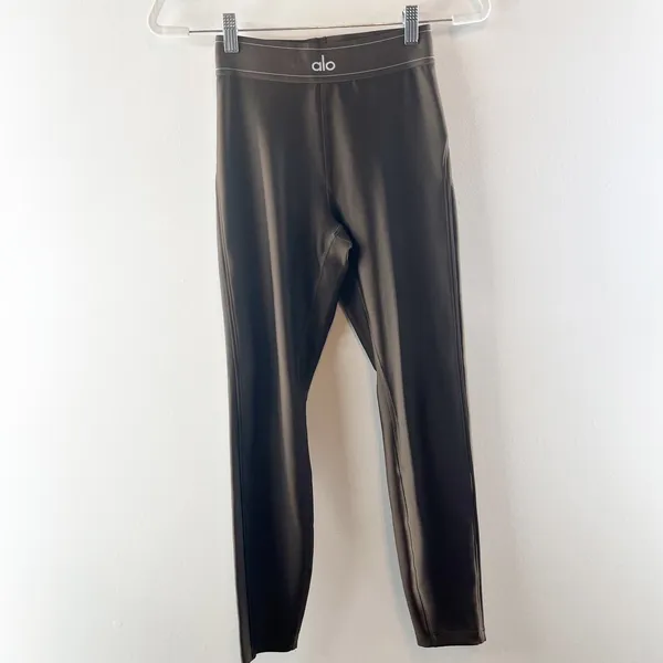 Alo Yoga Airlift High-Waisted Suit Up Leggings Espresso Brown Small - Image 3