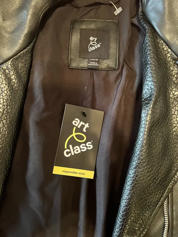 Art Class Girls faux leather biker jacket - Image 3