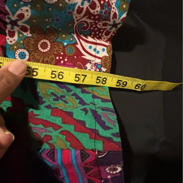 Unbranded XL Colorful Wide Leg Patchwork Print Jumpsuit - Image 9