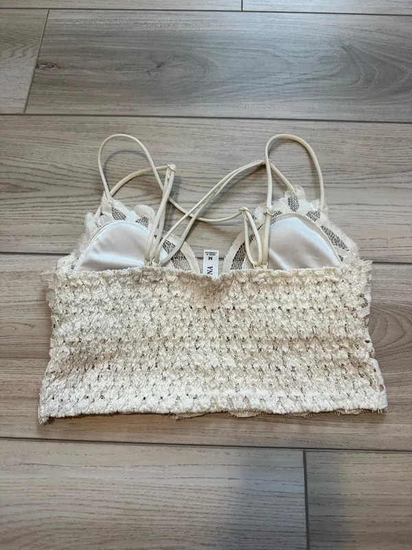 Zenana Lace Crochet Bralette - Image 4