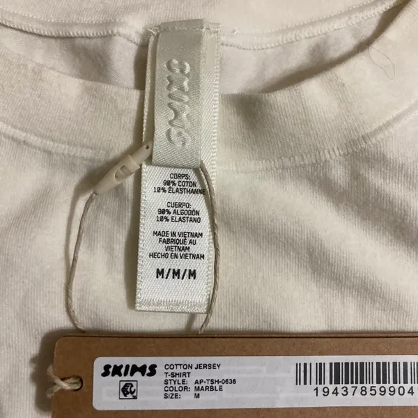 SKIMS Cotton Jersey T-Shirt M - Image 3