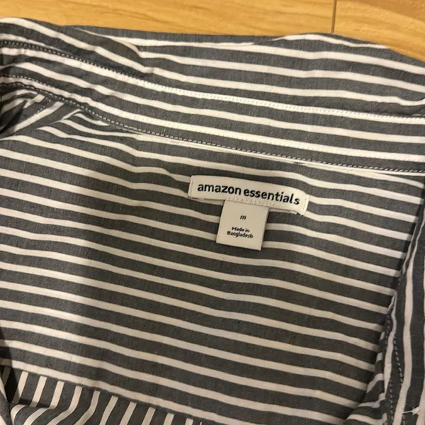 Amazon Stripped Button Down Size M - Image 2
