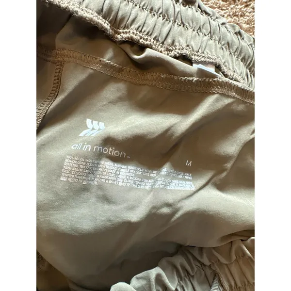 All in Motion olive green high waisted shorts - Image 3