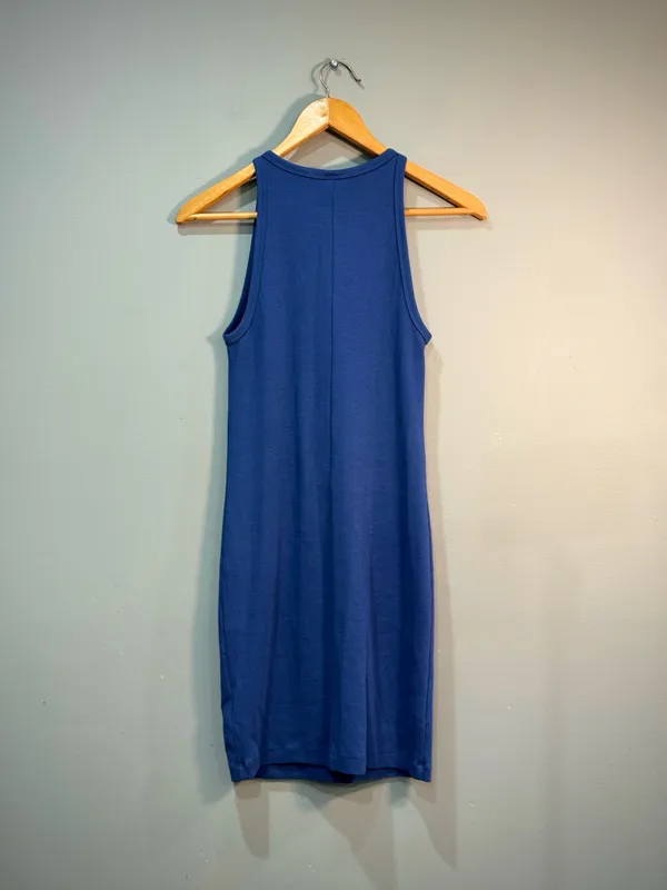 Blue Old Navy Ribbed Tank Dress Size M EUC - Image 5
