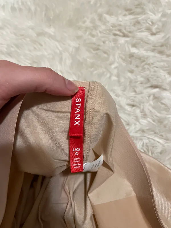 High Waisted Tummy Control Shorts in Nude - Image 4