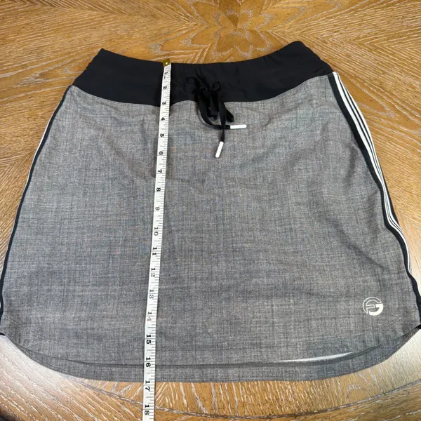 Foray Golf Core Tulip Skort Drawstring Waistband Gray Black Size‎ Small - Image 9