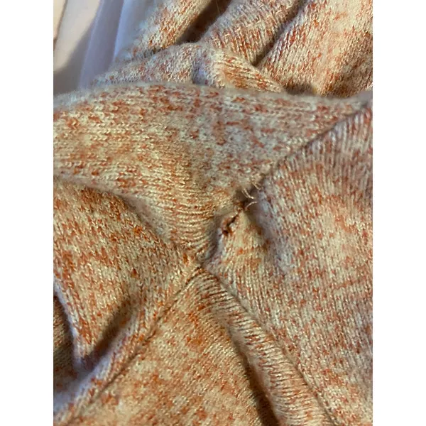 Free‎ People Ginger Tie Front Sweater Dress Long Sleeve Blush Pink Medium - Image 9