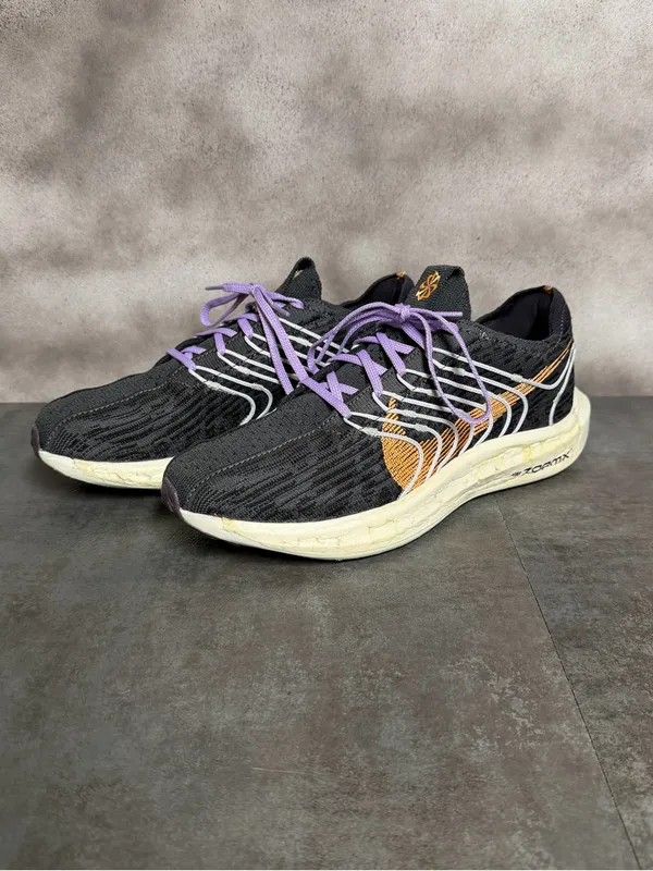 Nike Pegasus Turbo Flyknit Next Nature Women's Charcoal Running Shoes Size 10 - Image 2