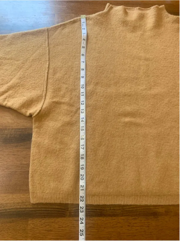 Free People Sweater Large Gold Tan - Image 6