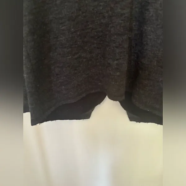 Abercrombie & Fitch Turtleneck Top Back Button Detail Small Dark Gray Vintage - Image 9