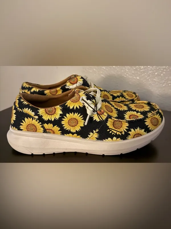 Ariat Hilo Sunflower Skies Loafers | Western Casual Slip-On Shoes | Women’s 7B - Image 4
