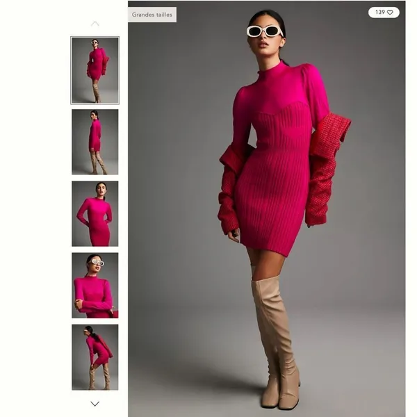 Anthropologie Turtleneck Sweater Dress - Image 2