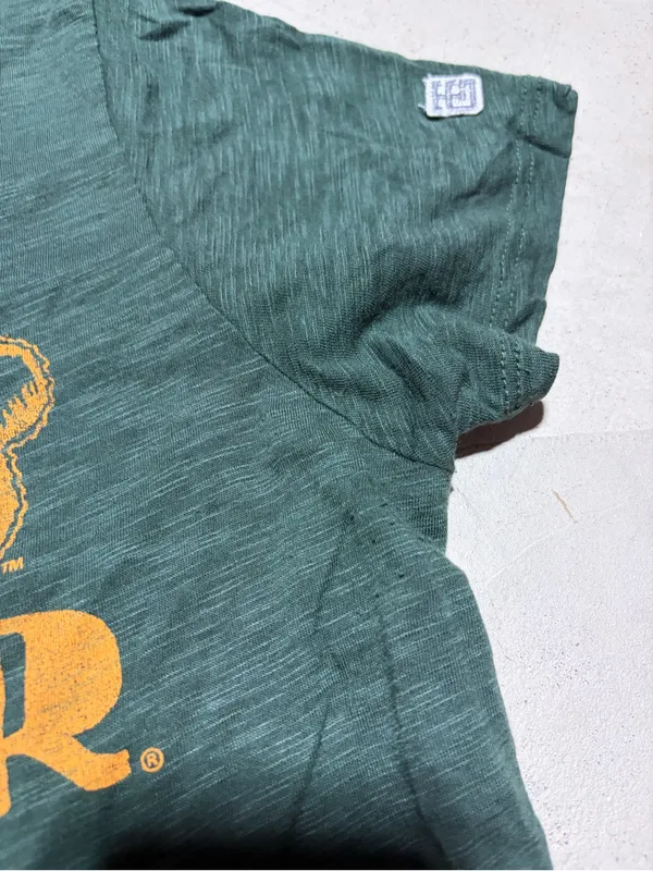 Baylor university Tailgate clothing American Eagle Green Graphic Tee medium - Image 6
