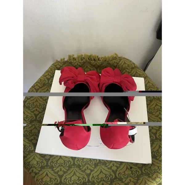 A New Day Women's Grace Red Bow Pumps with Memory Foam Insole 8.5 - Image 3