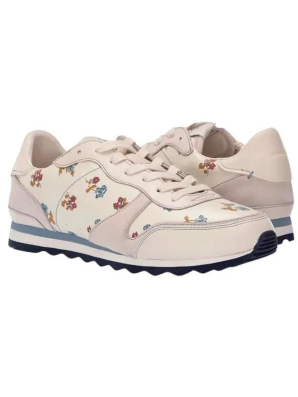 Coach ✽ C142 Runner Running Shoes Sneakers ✽ Chalk Tossed Rose Print ✽ 8.5M ✽ - Image 14