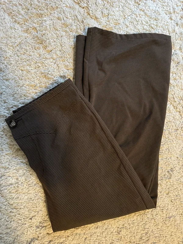 NWOT Plaid Wide Leg Trousers - Image 4