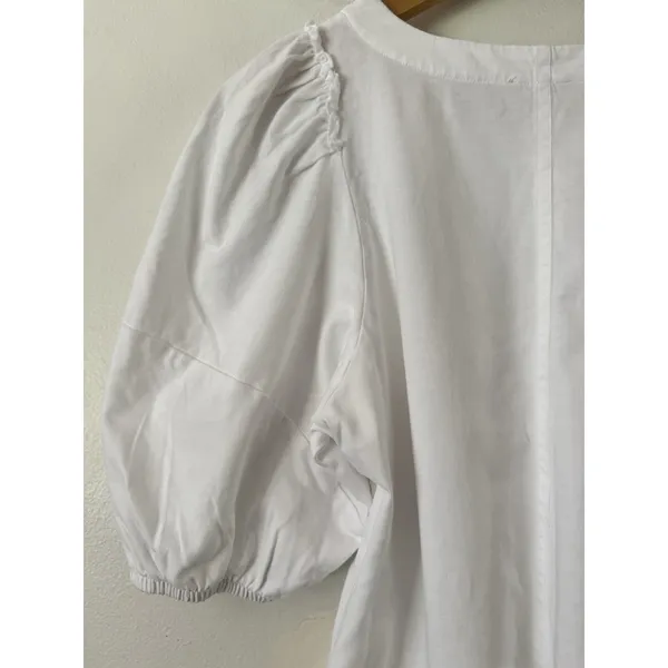 NWD Madewell Puff Sleeve Tee White Size Small - Image 5