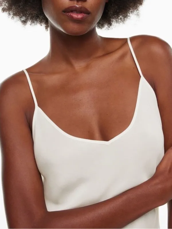 NWT Aritzia | Wilfred | Only Slip Midi Dress in Light Birch Size XL - Image 6
