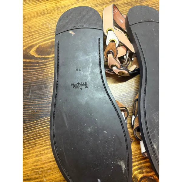 Coach Brown Sandals Size 7.5‎ - Image 5