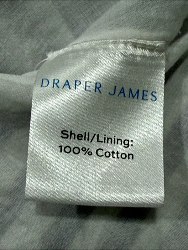 Draper James Nassau Navy Striped Avery Cotton Poplin Shirtdress Size M Preppy - Image 6