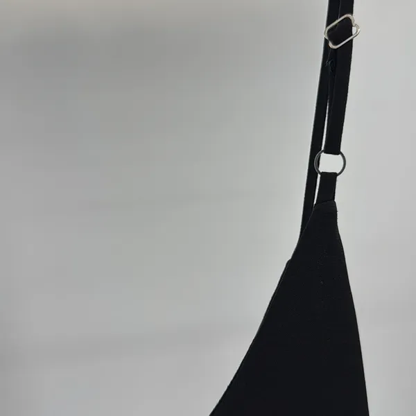 Papaya Black stretchy wide leg adjustable strap Jumpsuit romper M layering party - Image 7