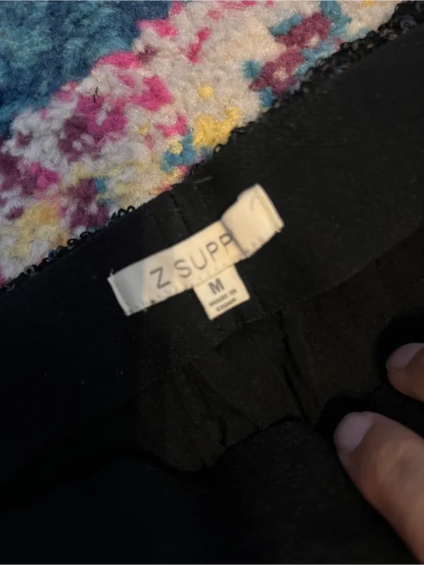 NEW Z SUPPLY skylar sequin pant in black - Image 8