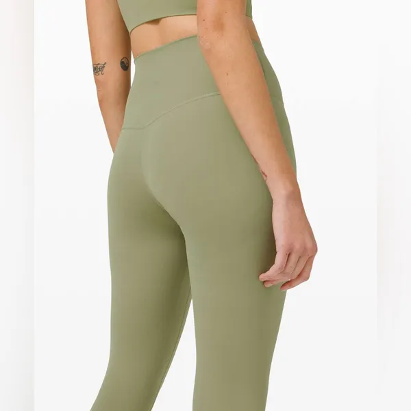 🍋 LULULEMON Rosemary Green Align 25" Leggings Size 16 - Image 7