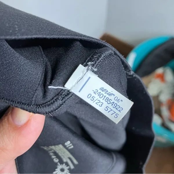 Offline by Aerie black real mextra hi-rise 7/8 leggings long‎ inseam size large - Image 8