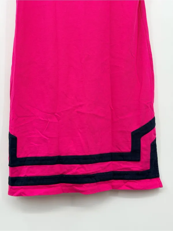 Tommy Bahama Pima Cotton Shift Dress S Pink Navy‎ Resort TW614540 - Image 5