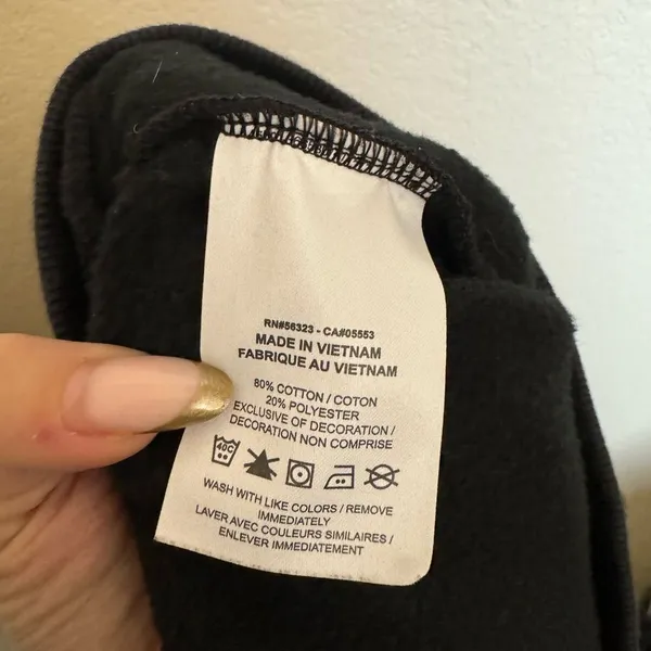 NIKE Terry Jogger Tapered Leg Pant Sz XL in Black Womens Plus‎ Size - Image 5