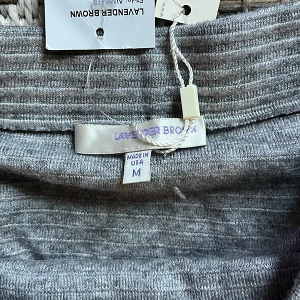 Lavender Brown Grey Maxi Bodycon Skirt With Slit Size M - Image 6